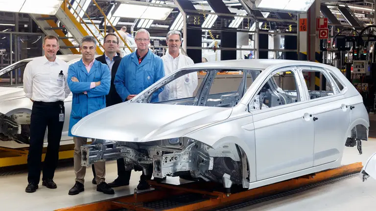 La carrocería del nuevo Polo fabricado en Navarra. VOLKSWAGEN