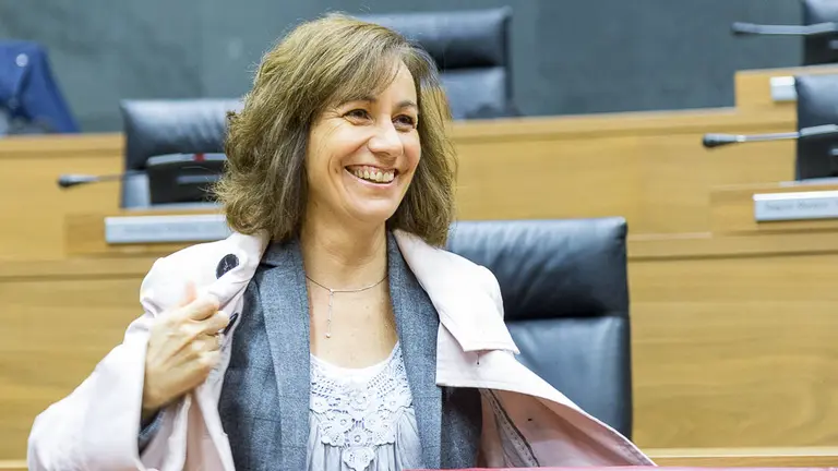 Parlamento de Navarra. Debate sobre el Estado de la Comunidad foral. Ana Herrera (01). IÑIGO ALZUGARAY