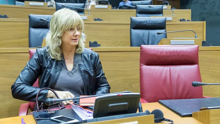 Parlamento de Navarra. Debate sobre el Estado de la Comunidad foral. Ana Ollo (01). IÑIGO ALZUGARAY