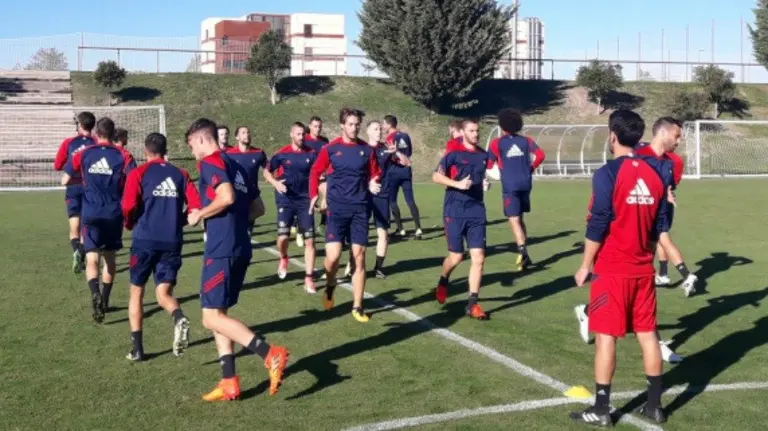 Entrenamiento en Tajonar. CA Osasuna.