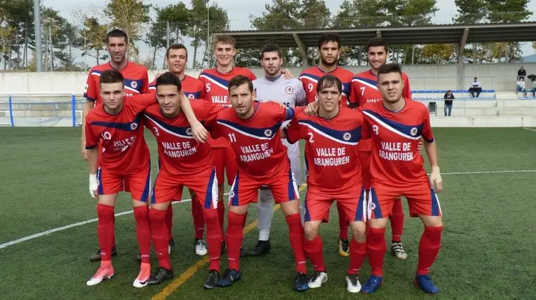 Equipo titular de la Mutilvera en Zizur Mayor.