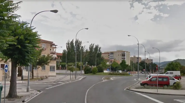 Imagen de la calle Ezcaba en el barrio pamplonés de la Chantrea