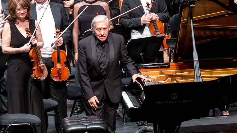 Concierto del pianista Joaquín Achúcarro con la Sinfónica de Euskadi (04). IÑIGO ALZUGARAY