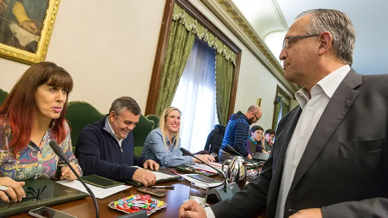 Pleno del Ayuntamiento de Pamplona en el que Manuel Millera toma posesión como concejal del grupo municipal Aranzadi (057). IÑIGO ALZUGARAY