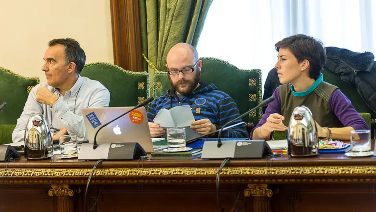 Pleno del Ayuntamiento de Pamplona en el que Manuel Millera toma posesión como concejal del grupo municipal Aranzadi (086). IÑIGO ALZUGARAY