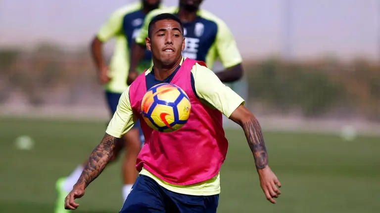 Entrenamiento del Granada CF. Twitter Granada.