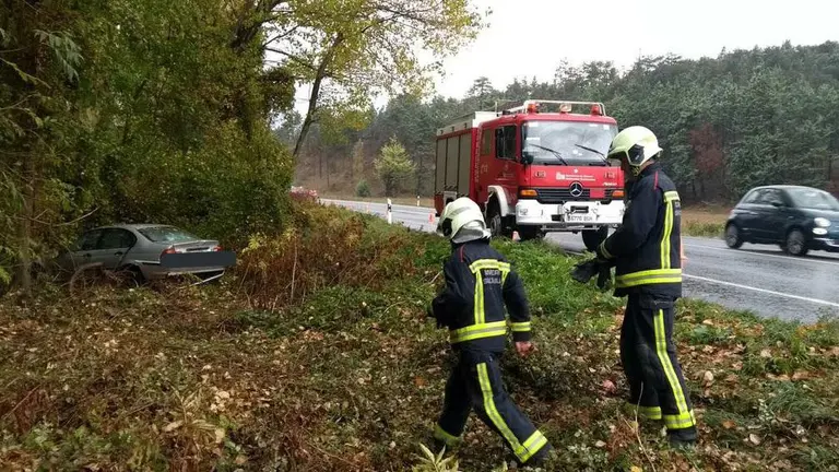 Salida de vía en Olóriz BOMBEROS DE NAVARRA