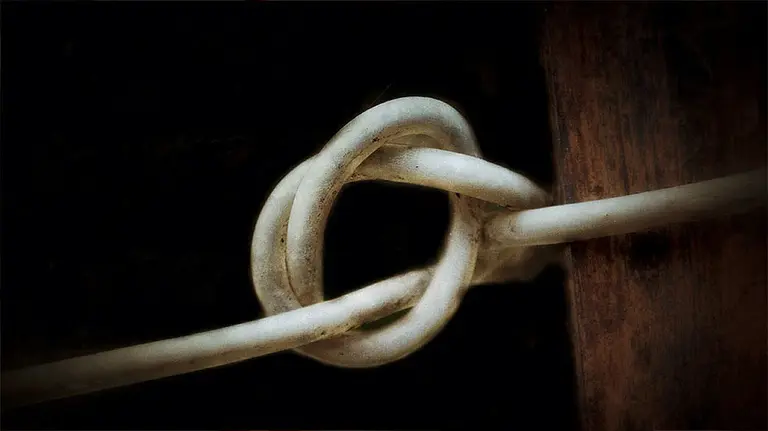 Una cuerda en una imagen de archivo