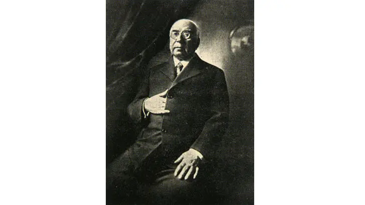 Arturo Campi&oacute;n en una imagen publicada en la Enciclopedia de Navarra.