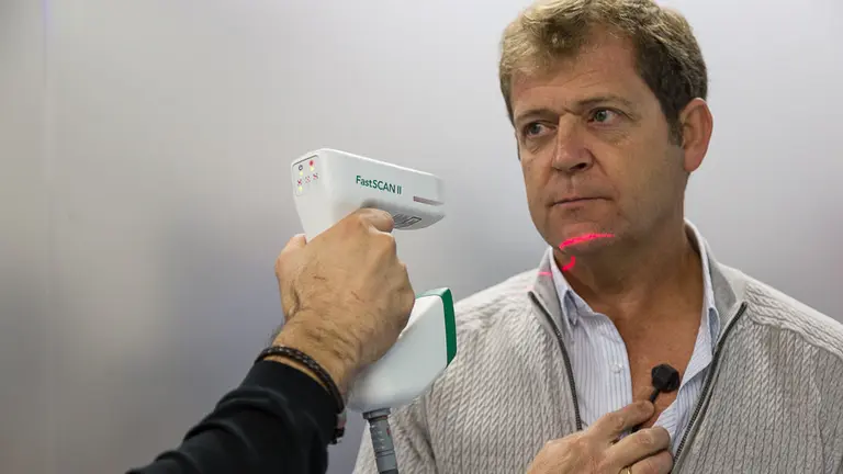 Lorca Salud presenta el FAST SCAN II, primer scanner en Navarra aplicado a la ortopedia (05). IÑIGO ALZUGARAY