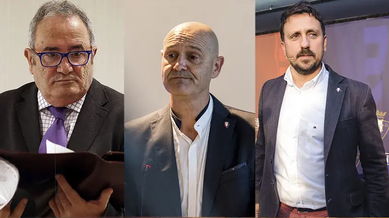 Luis Sabalza, Víctor Álvarez y Juanra Lafón