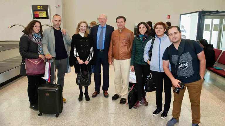 Los representantes de las 9 empresas navarras participantes en la feria World Food India CEDIDA