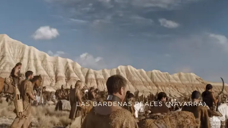 Una de las escenas de Juego de Tronos rodada en las Bardenas Reales HBO