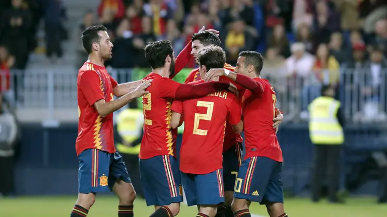 Partido España - Costa Rica. Twitter Málaga CF.