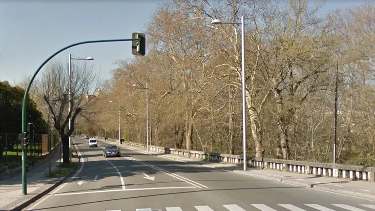 Tramo de la calle Magadalena entre el puente del río Arga y la calle Lumbier del barrio de la Chantrea ARCHIVO