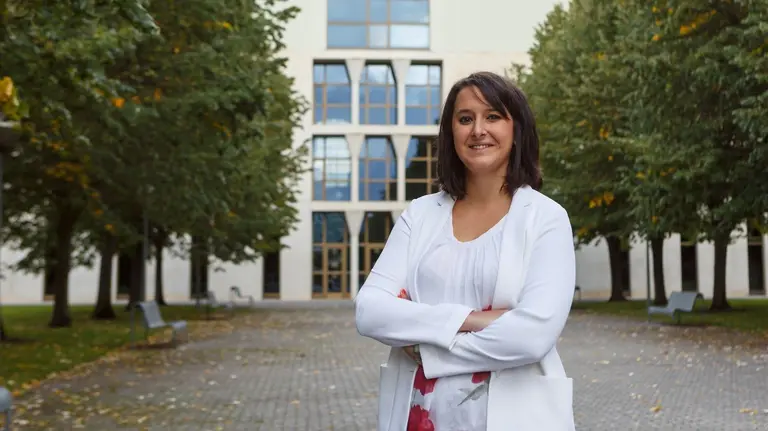 La investigadora Mirentxu Marín Malo, que ha realizado una tesis en la UPNA sobre el alcohol en el trabajo EUROPA PRESS