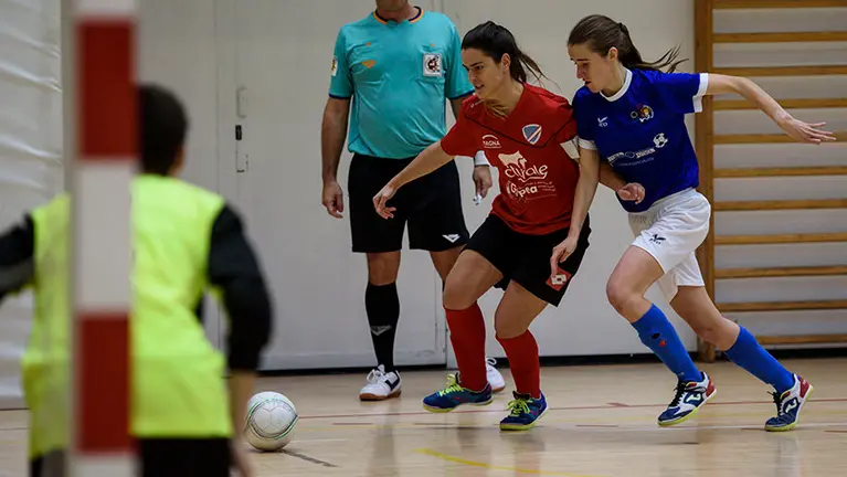 Partido de futbol sala entre el Txantrea y el Orvina. MIGUEL OSÉS_2