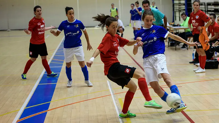 Partido de futbol sala entre el Txantrea y el Orbina. MIGUEL OSÉS_4