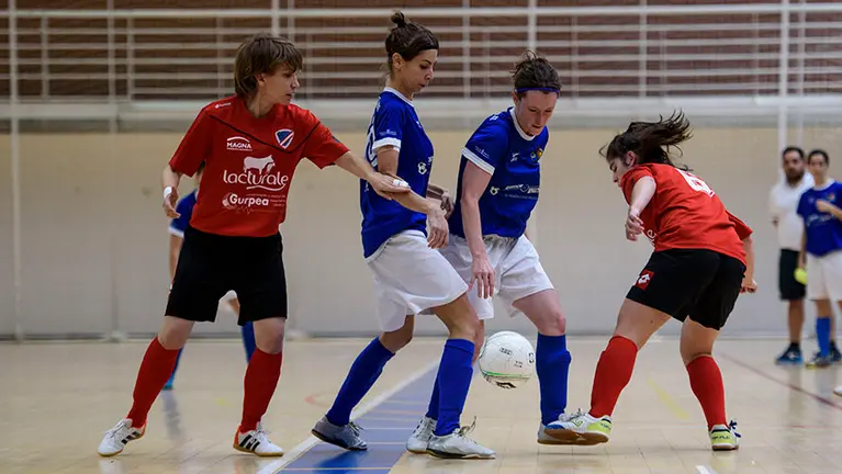 Partido de futbol sala entre el Txantrea y el Orbina. MIGUEL OSÉS_10
