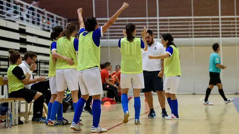 Partido de futbol sala entre el Txantrea y el Orbina. MIGUEL OSÉS_17