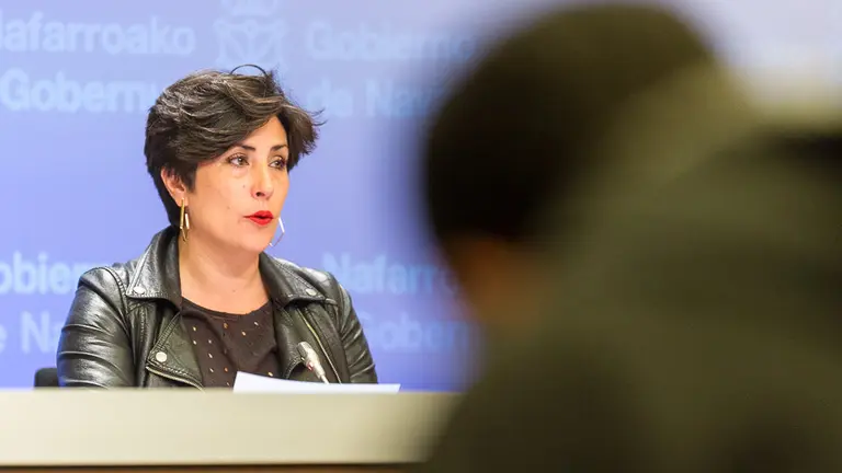 María Solana y Ana Ollo informan de los asuntos tratados en la reunión semanal del Gobierno de Navarra (11). IÑIGO ALZUGARAY