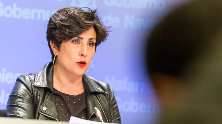 María Solana y Ana Ollo informan de los asuntos tratados en la reunión semanal del Gobierno de Navarra (12). IÑIGO ALZUGARAY