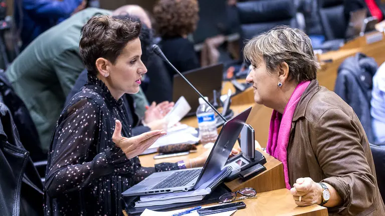 Pleno del Parlamento de Navarra. María Chivite (04). IÑIGO ALZUGARAY