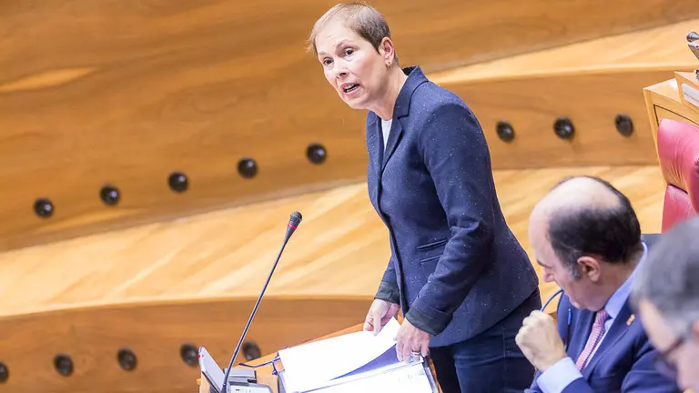 Pleno del Parlamento de Navarra. Uxue Barkos (20). IÑIGO ALZUGARAY