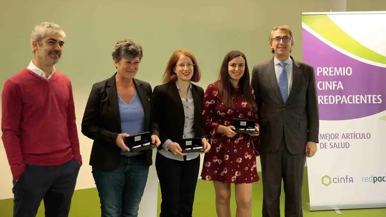 Entrega de los galardones de la seguda edici&oacute;n del pemio Cinfa Redpacientes al Mejor Art&iacute;culo de Salud IMAGEN CEDIDA