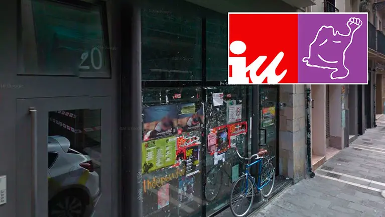 Sede de Izquierda Unida en Pamplona.