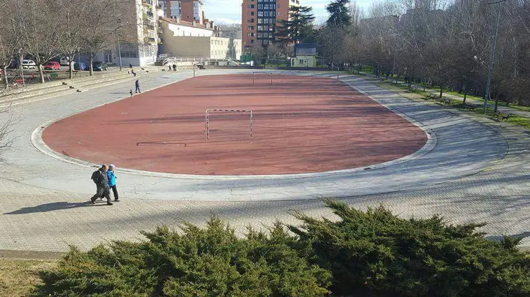 Patinódromo del barrio de San Jorge, en Pamplona.