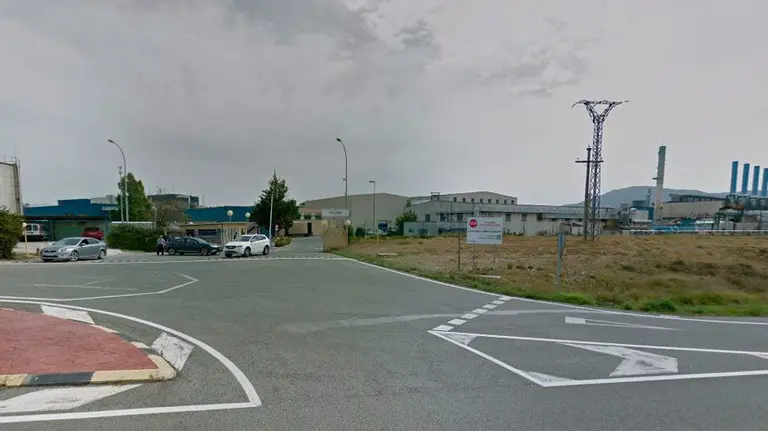 Entrada a la planta de Viscofan en Cáseda.