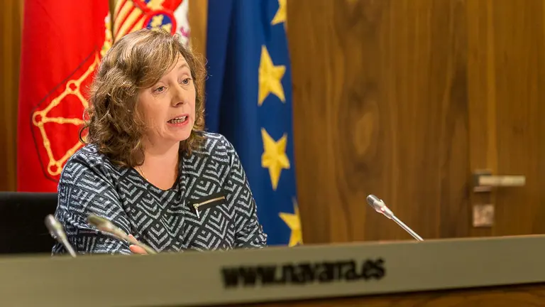 María Solana, Isabel Elizalde y Manu Ayerdi informan sobre los principales asuntos tratados en la sesión de Gobierno (23). IÑIGO ALZUGARAY