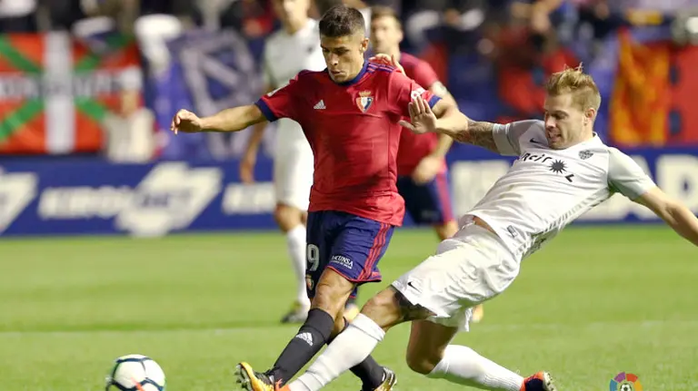 Mateo García ante el Almería. La Liga.