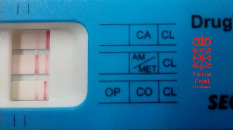 Los resultados del test de drogas que ha realizado la Policía Foral