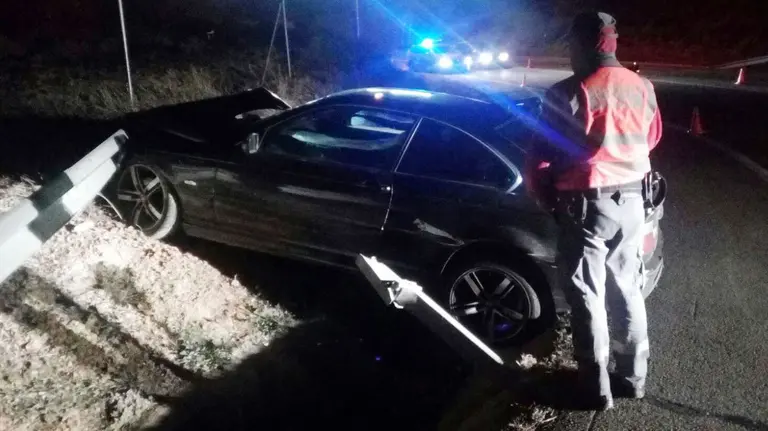 Accidente en Tudela POLICÍA FORAL