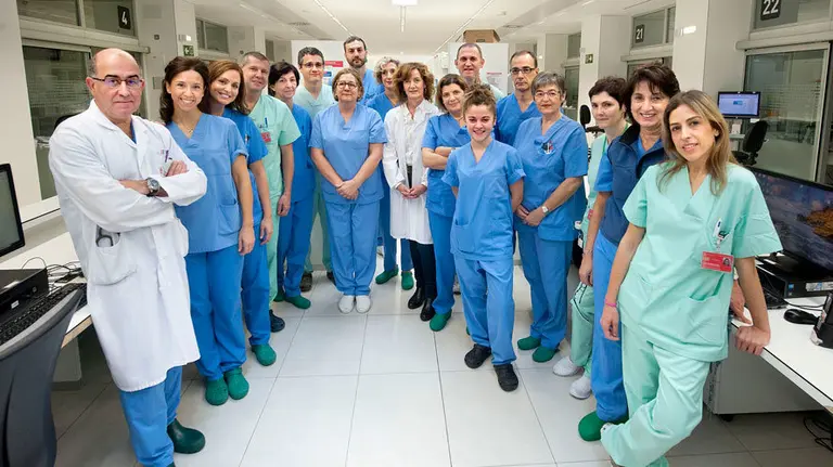 Equipo de CHN que realizó la extracción del pulmón en asistolia.