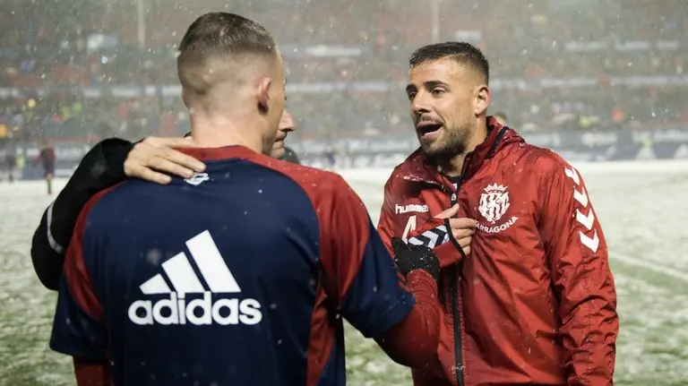 Suspendido el partido entre el Osasuna y el Nástic de Tarragona. MIGUEL OSÉS12