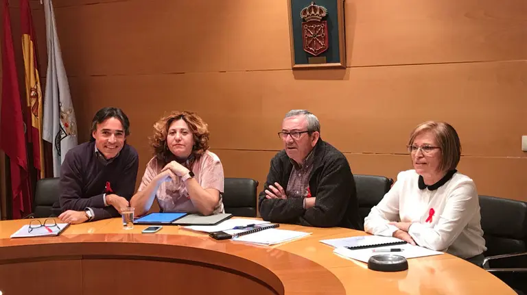 El grupo socialista en el Ayuntamiento de Cascante. CEDIDA