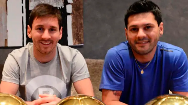 El futbolista Leo Messi junto a su hermano mayor, Matías Horacio Messi TWITTER