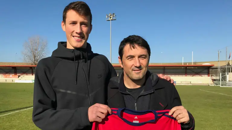 Jorge Herrando y Braulio Vázquez. CA Osasuna