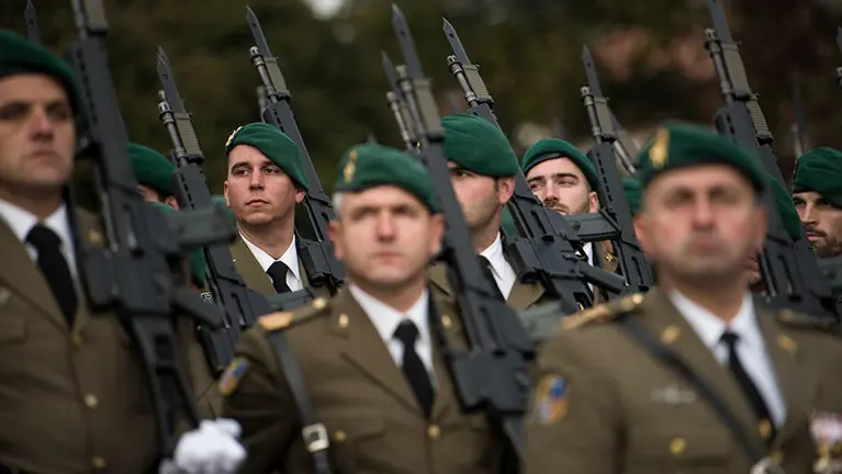 Celebración de la Inmaculada en el cuartel de Aizoáin. MIGUEL OSÉS (17)