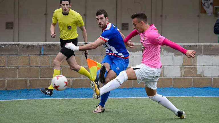 Partido entre Izarra y Tudelano en Estella. PABLO LASAOSA.