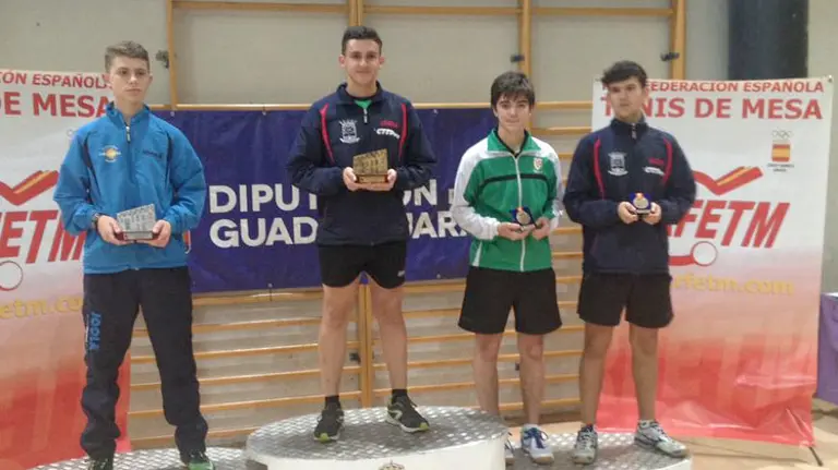 Podium de la prueba en Guadalajara. cedida.