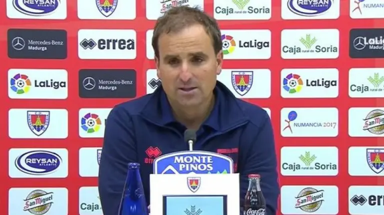 Jagoba Arrasate entrena al Numancia. CD Numancia.