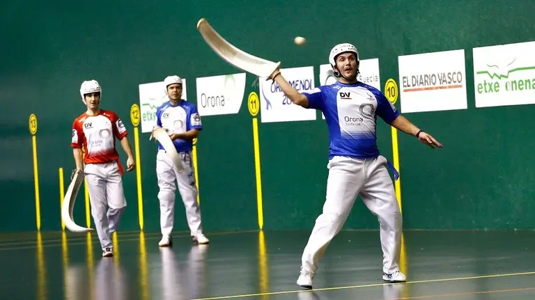 Partido del campeonato de parejas de remonte. Foto de Maialen Andrés.
