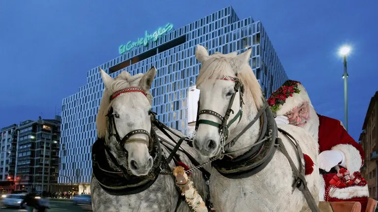 Papé Noel en El Corte Inglés