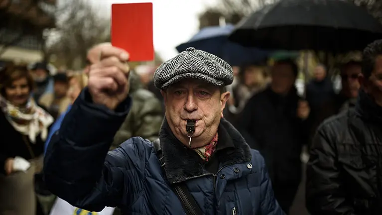 Manifestación convocada bajo el lema _Todos cabemos en Pio XII_. MIGUEL OSÉS_3