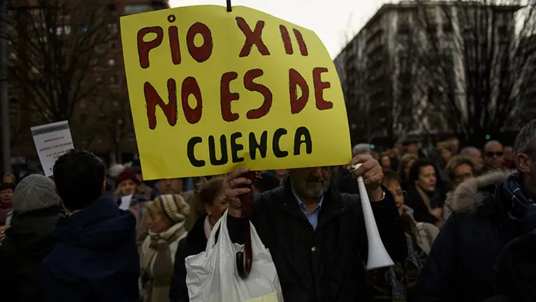 Manifestación convocada bajo el lema _Todos cabemos en Pio XII_. MIGUEL OSÉS_13