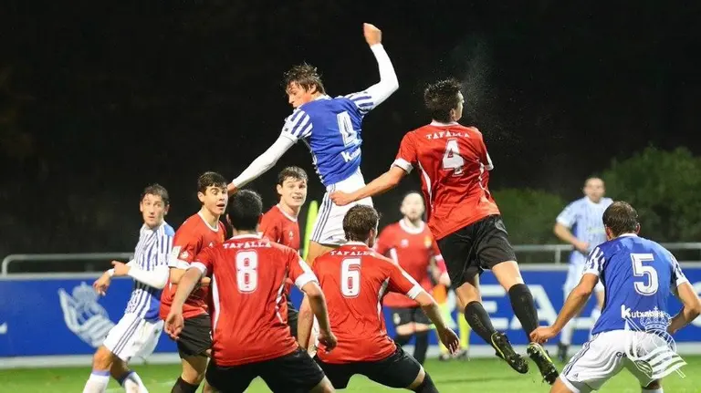 Partido de la peña Sport en Zubieta. Twitter R. Sociedad.